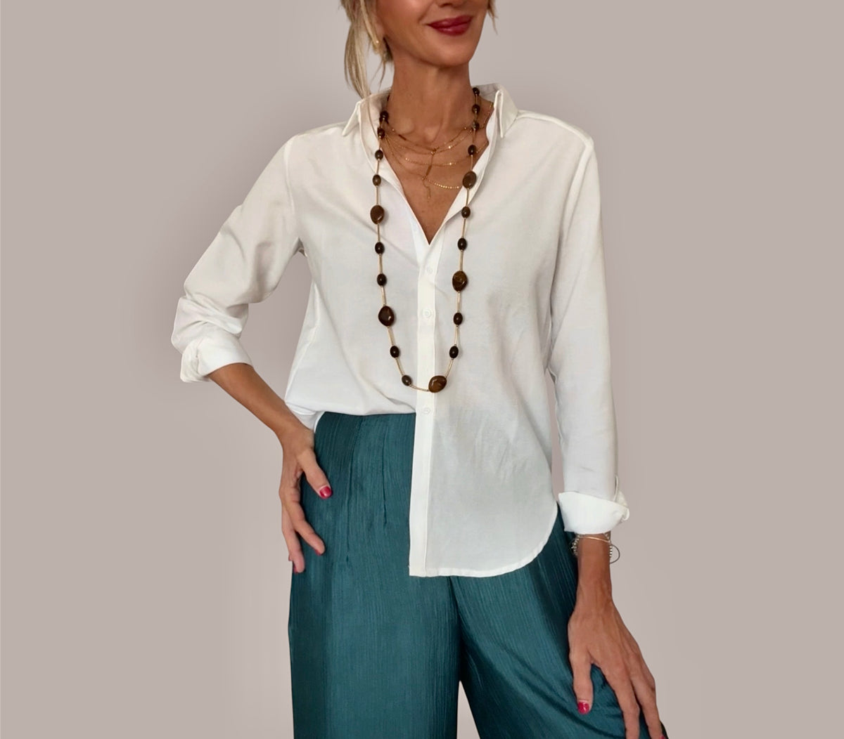 Camisa basic blanco