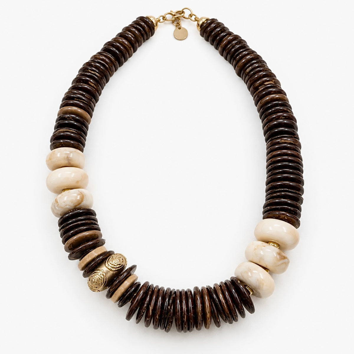 Collar agatha marfil