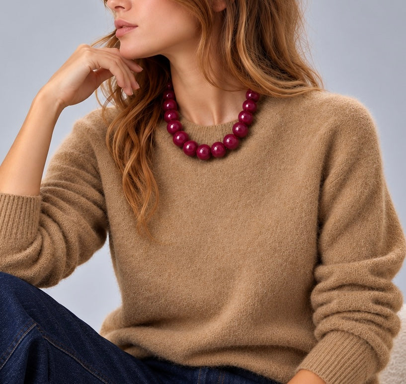 Collar Alma ciruela