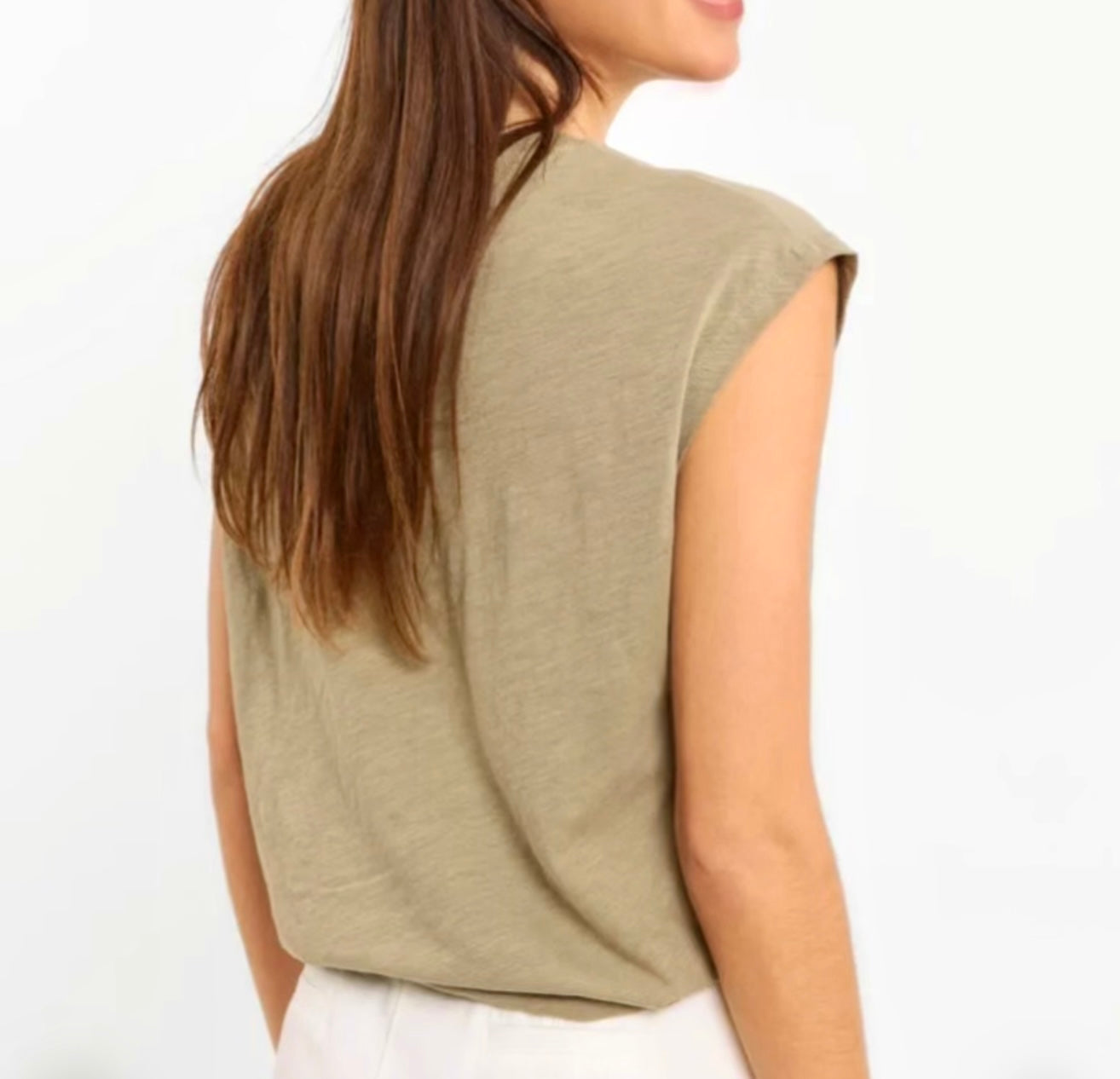 Camiseta color verde caqui