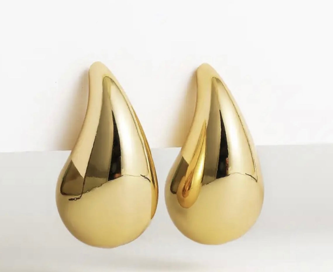 Pendientes gota grandes