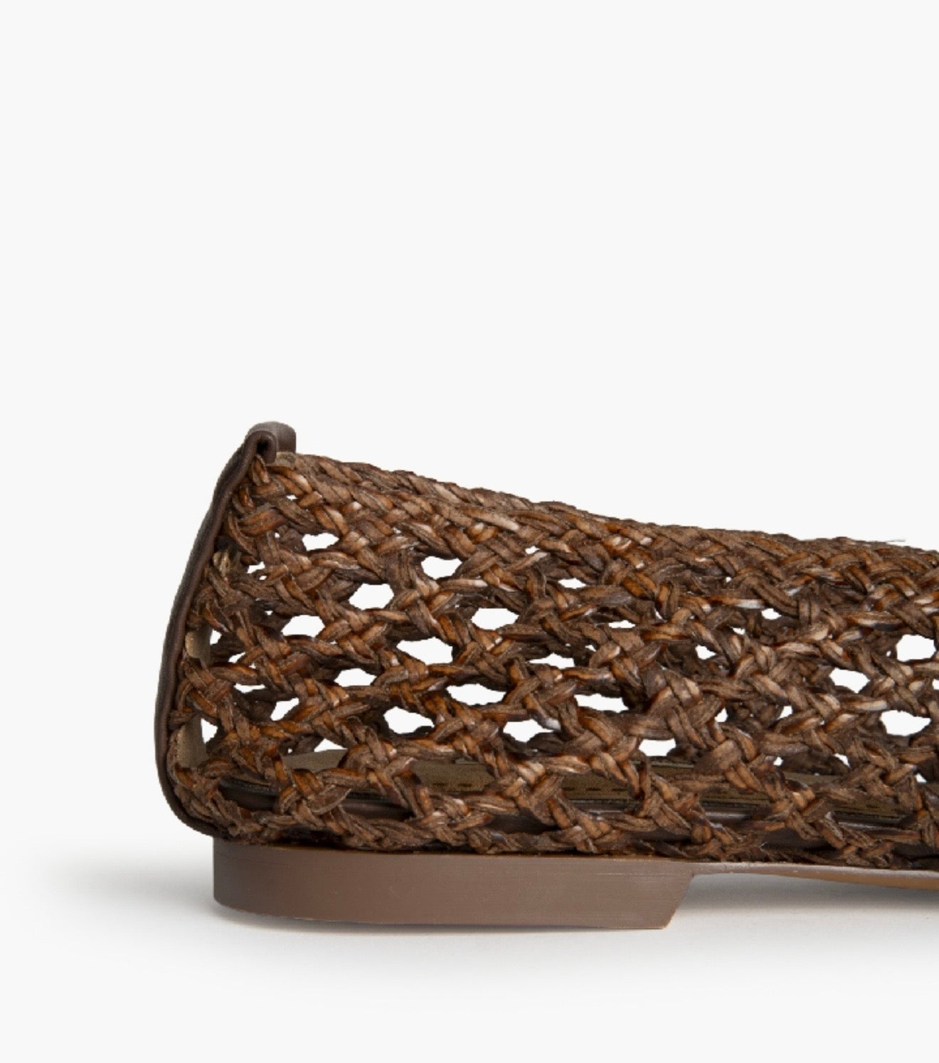 Bailarina trenzada marrón