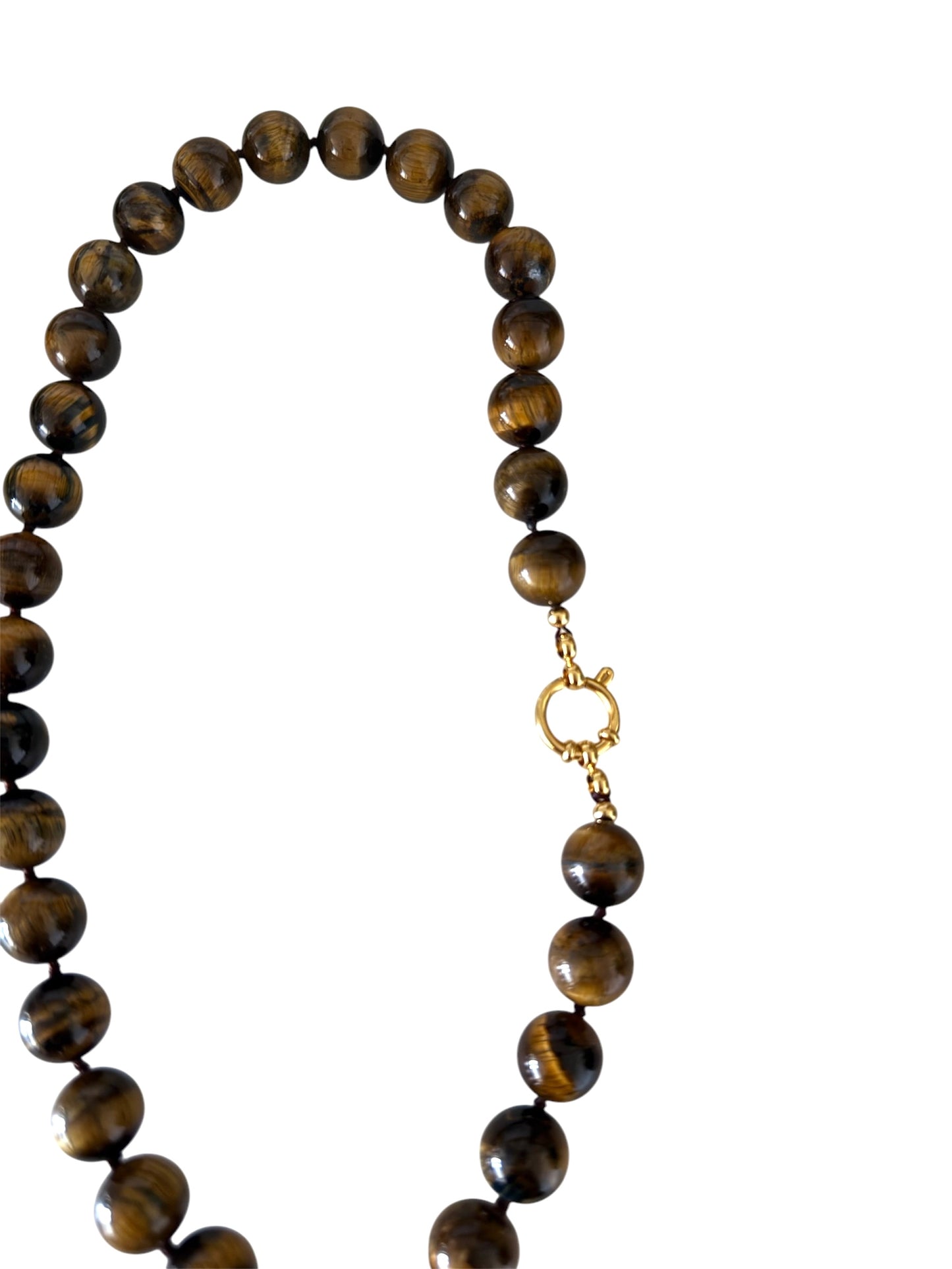 Collar piedras ojo de tigre