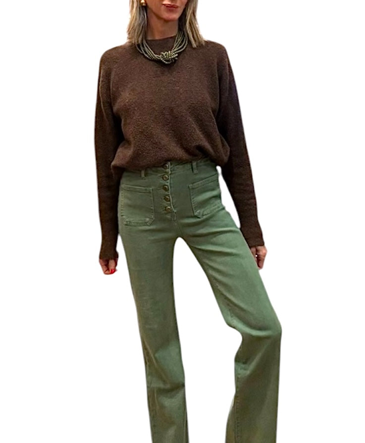 Denim verde caqui