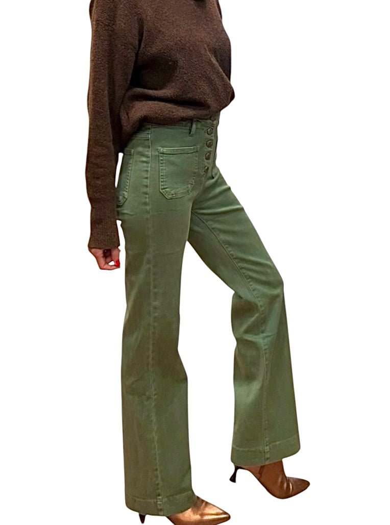 Denim verde caqui