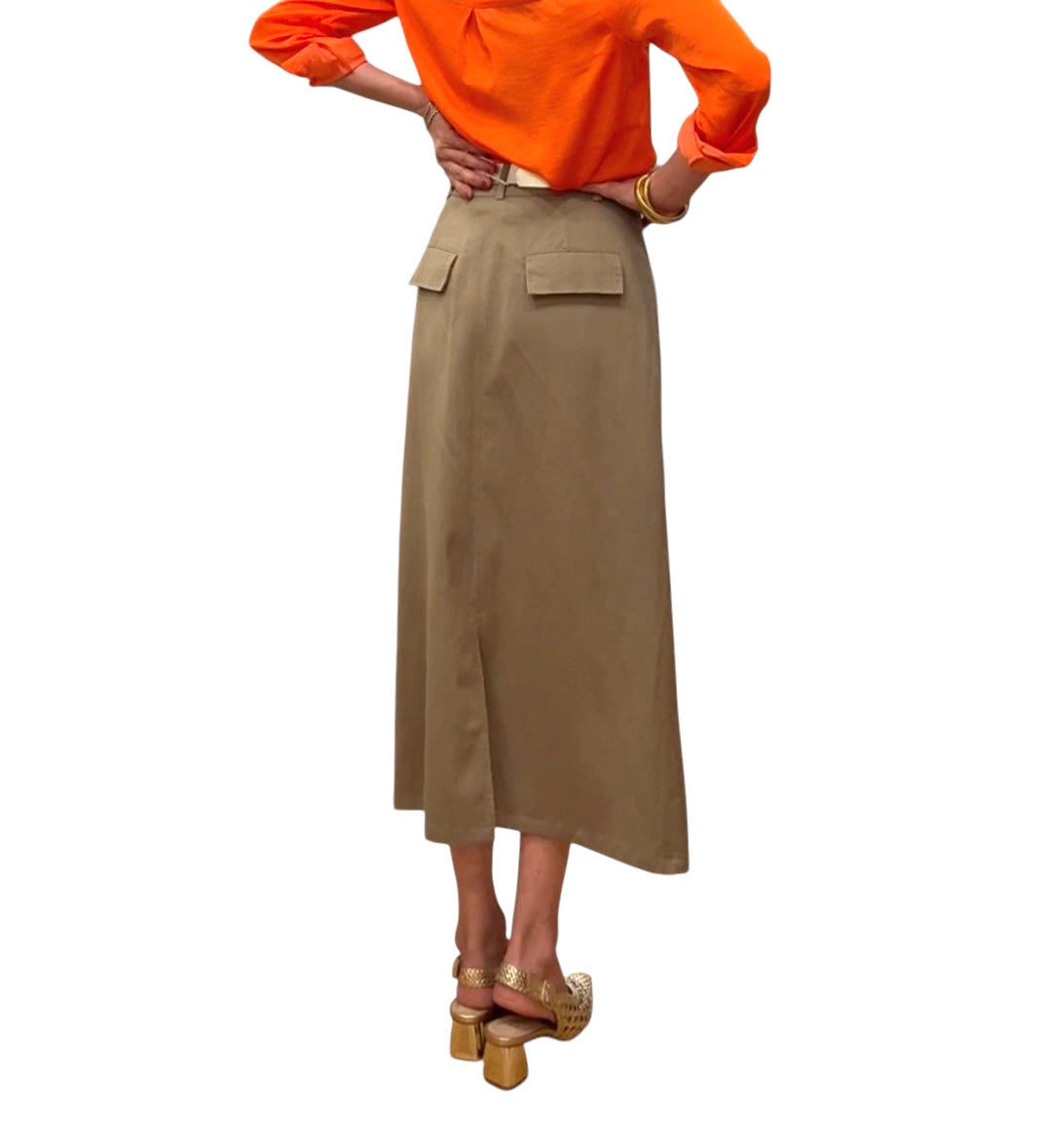 Falda London marrón