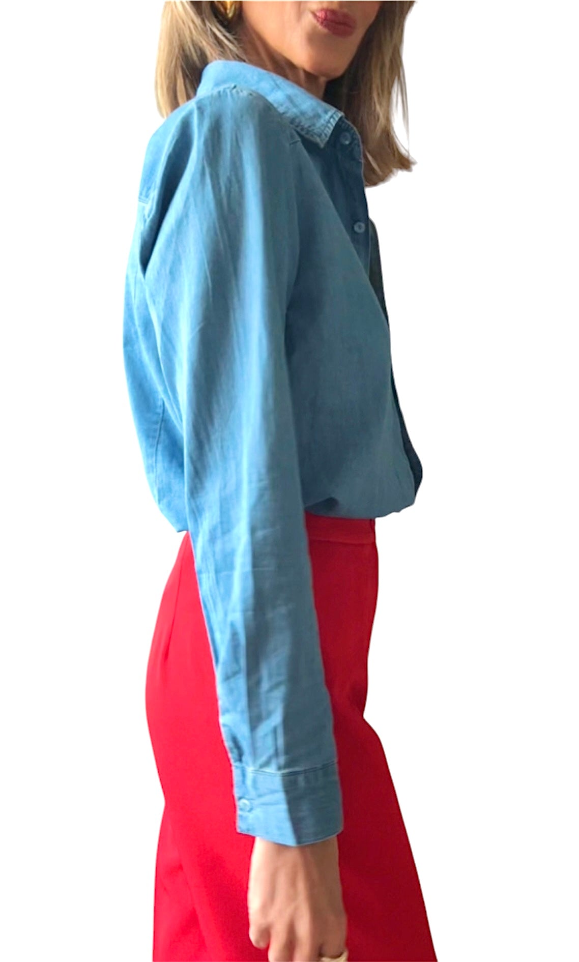 Camisa denim tejido fino
