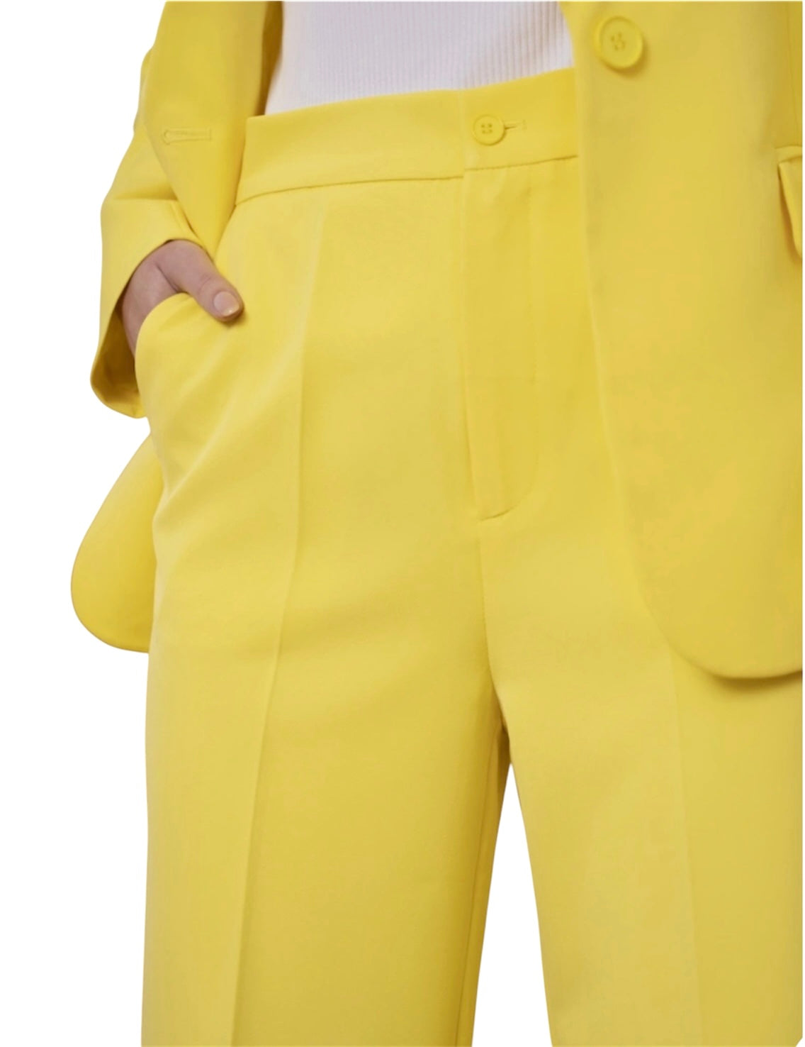 Pantalón traje amarillo