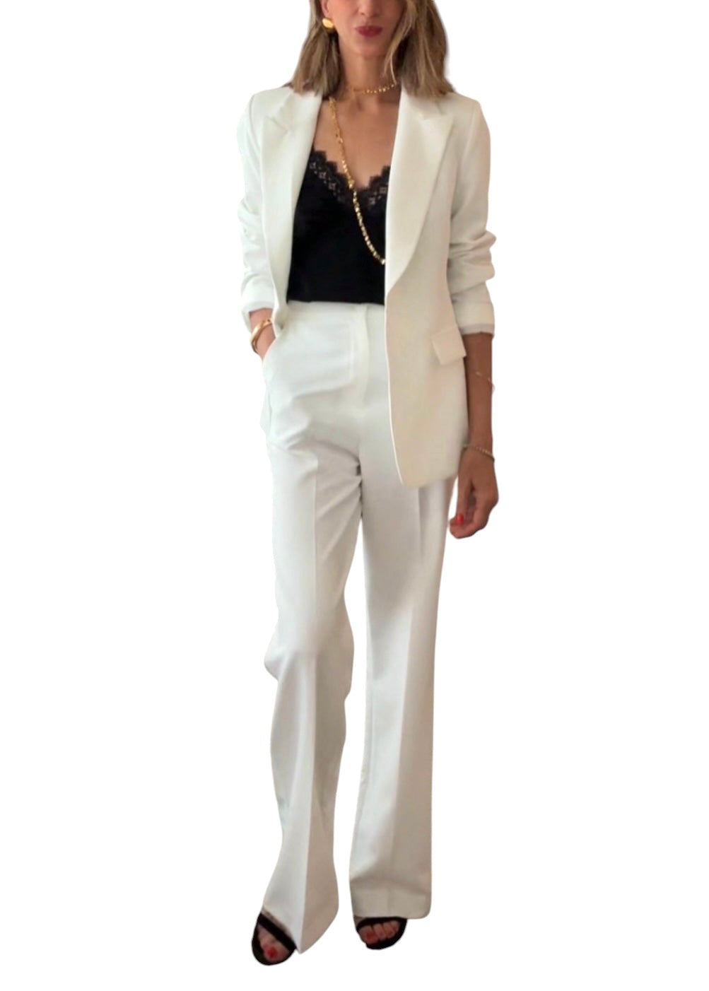 Blazer Olivia blanco