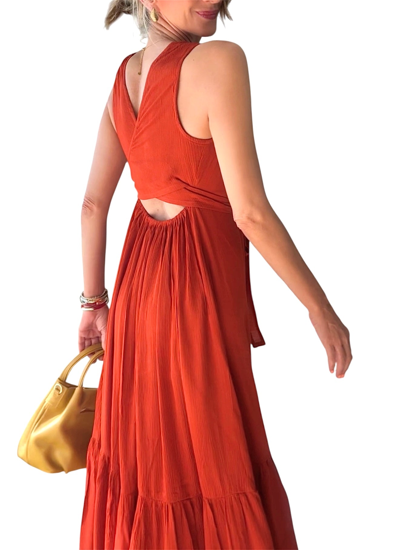 Vestido Clara teja