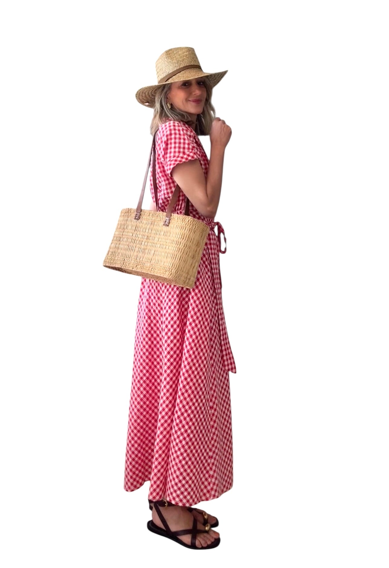 Vestido vichy rojo