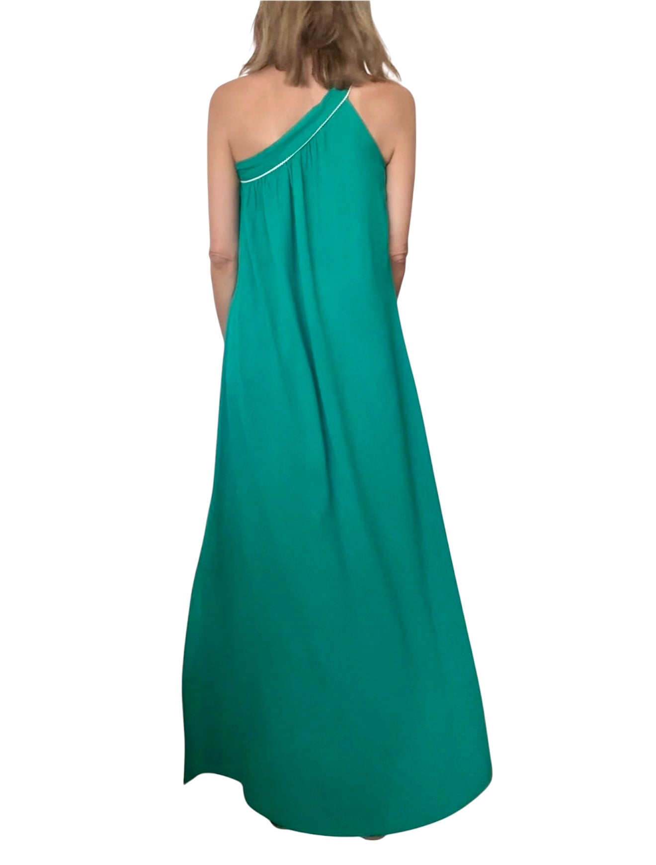Vestido asimétrico verde