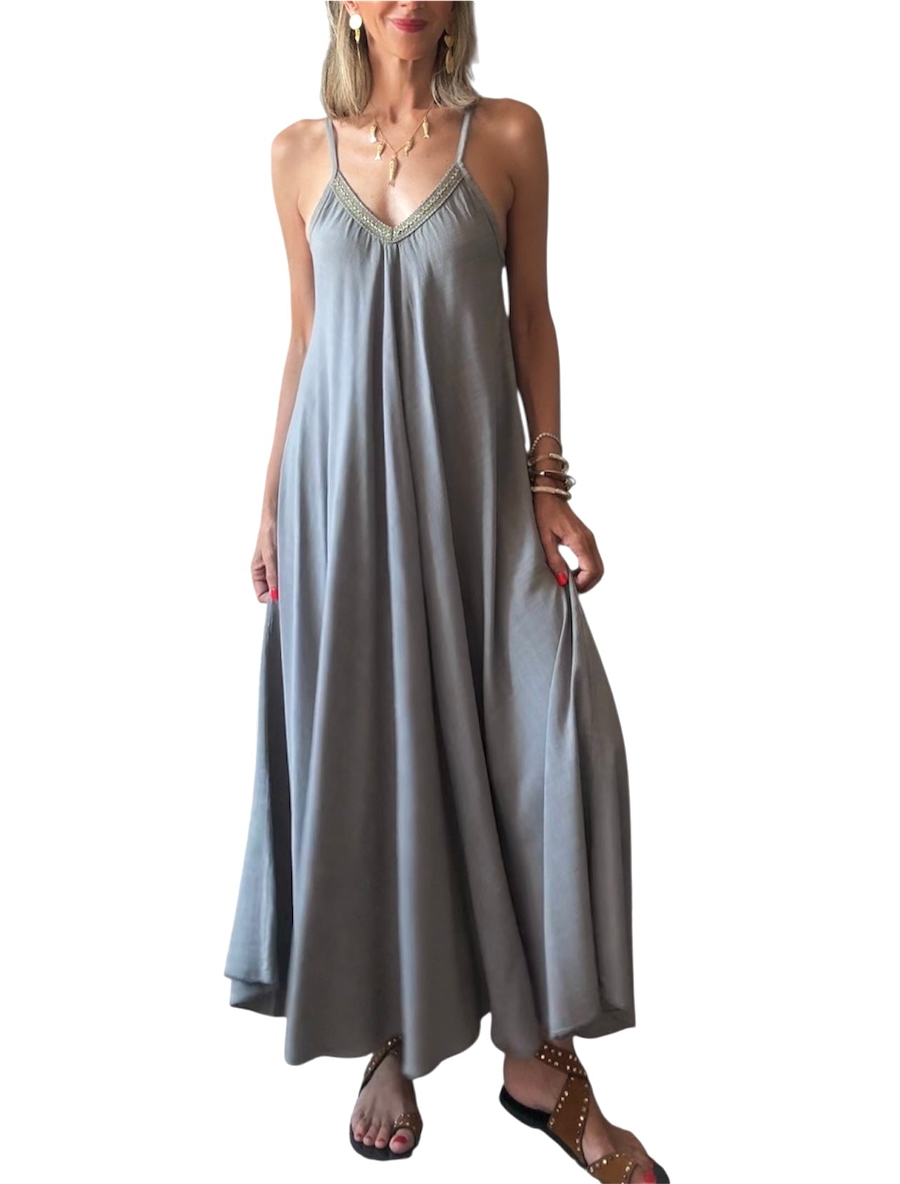 Vestido Elisa gris