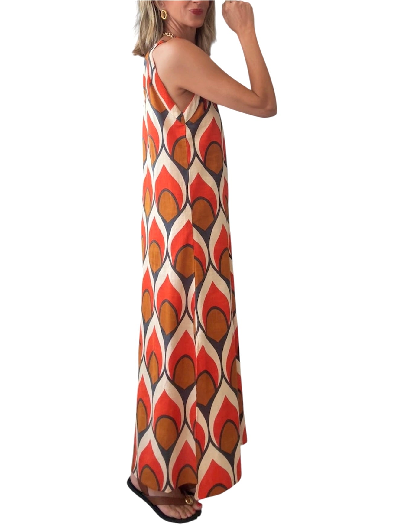 Vestido cotton naranja