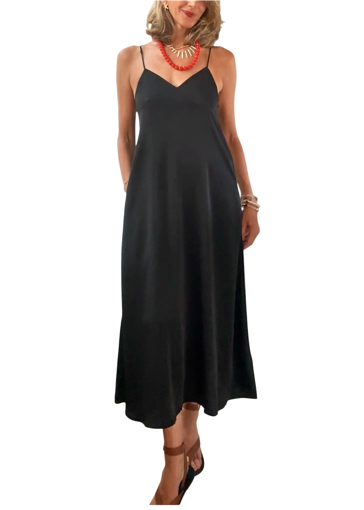 Vestido tirantes negro