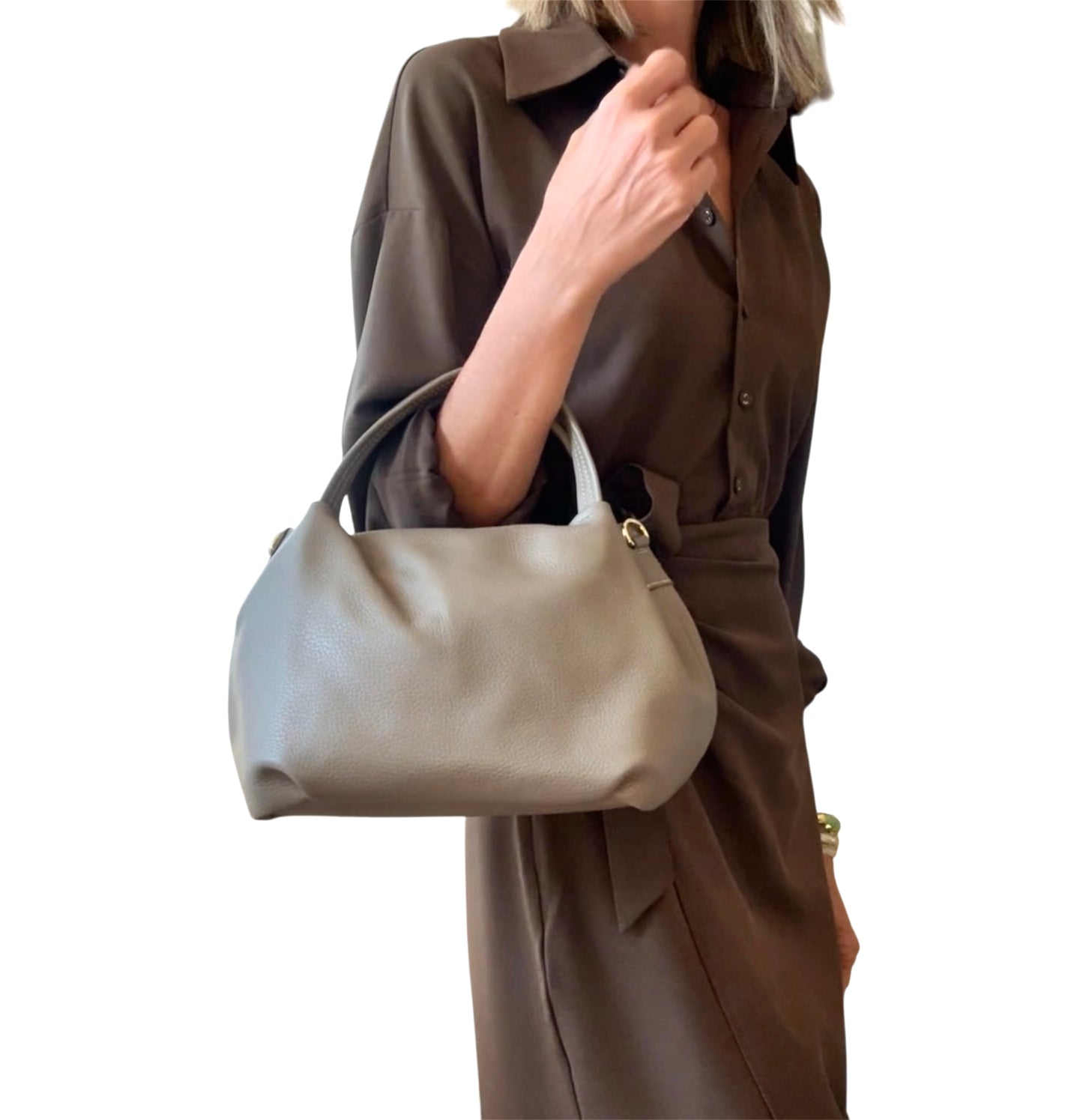 Bolso piel topo