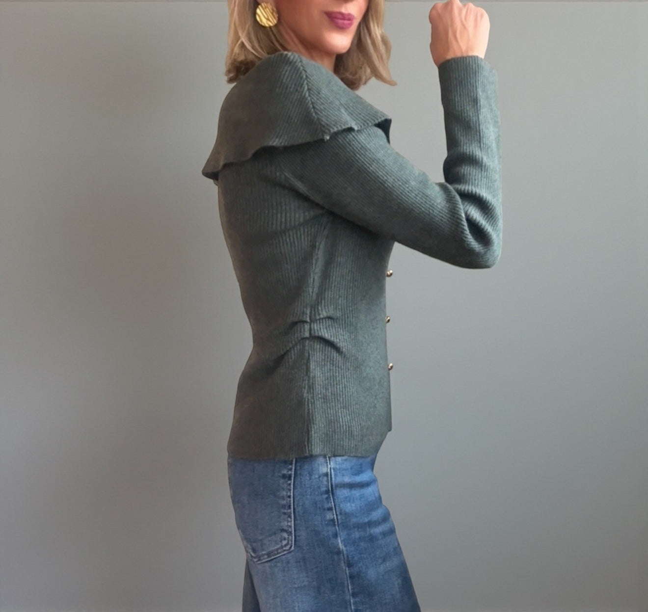 Jersey Candy verde grisáceo