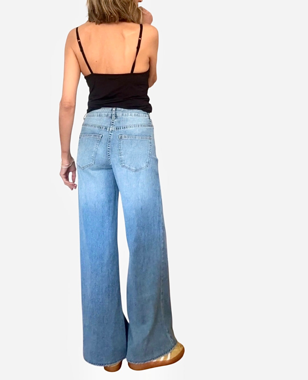 Denim azul claro fino