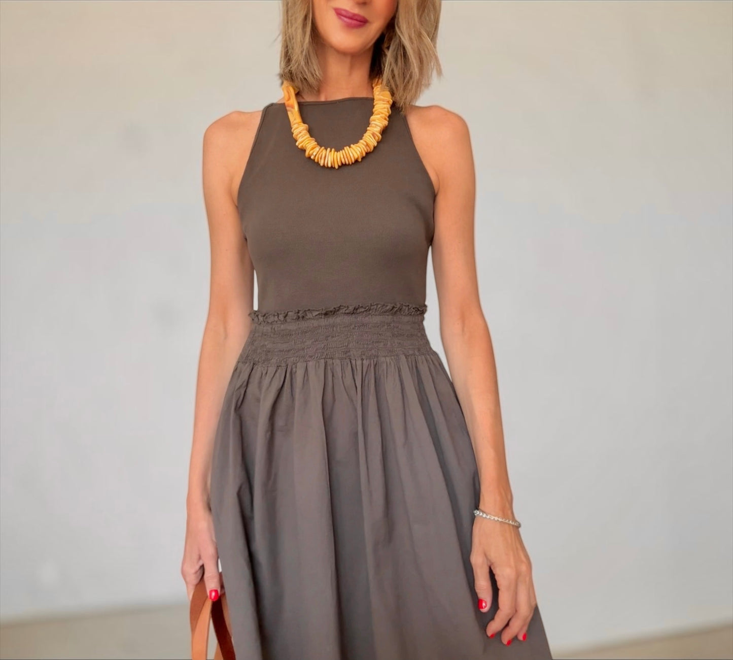 Vestido Lía marrón