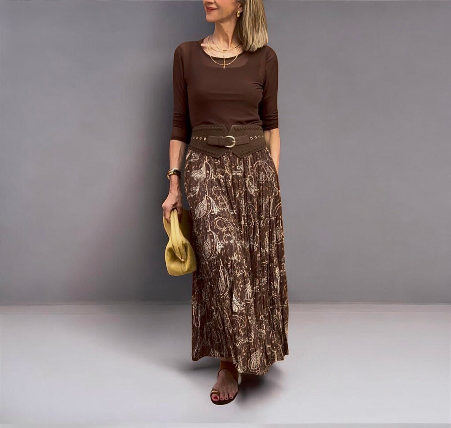 Falda larga boho