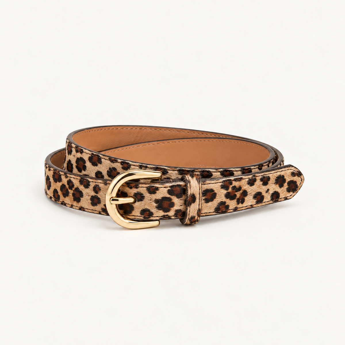 Cinturón animal print manchas pequeñas