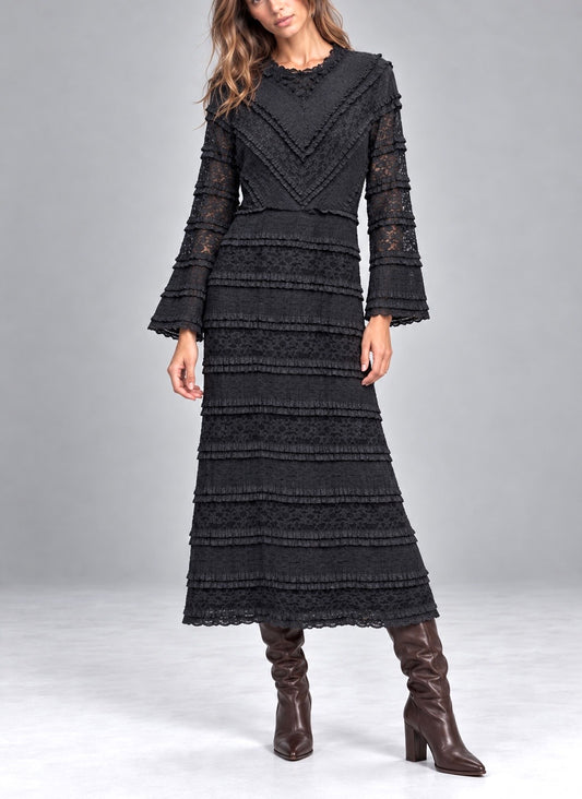 Vestido encaje negro