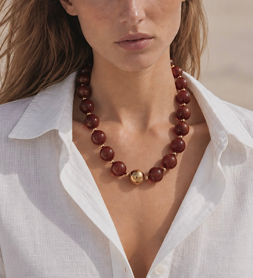 Collar Noa marrón