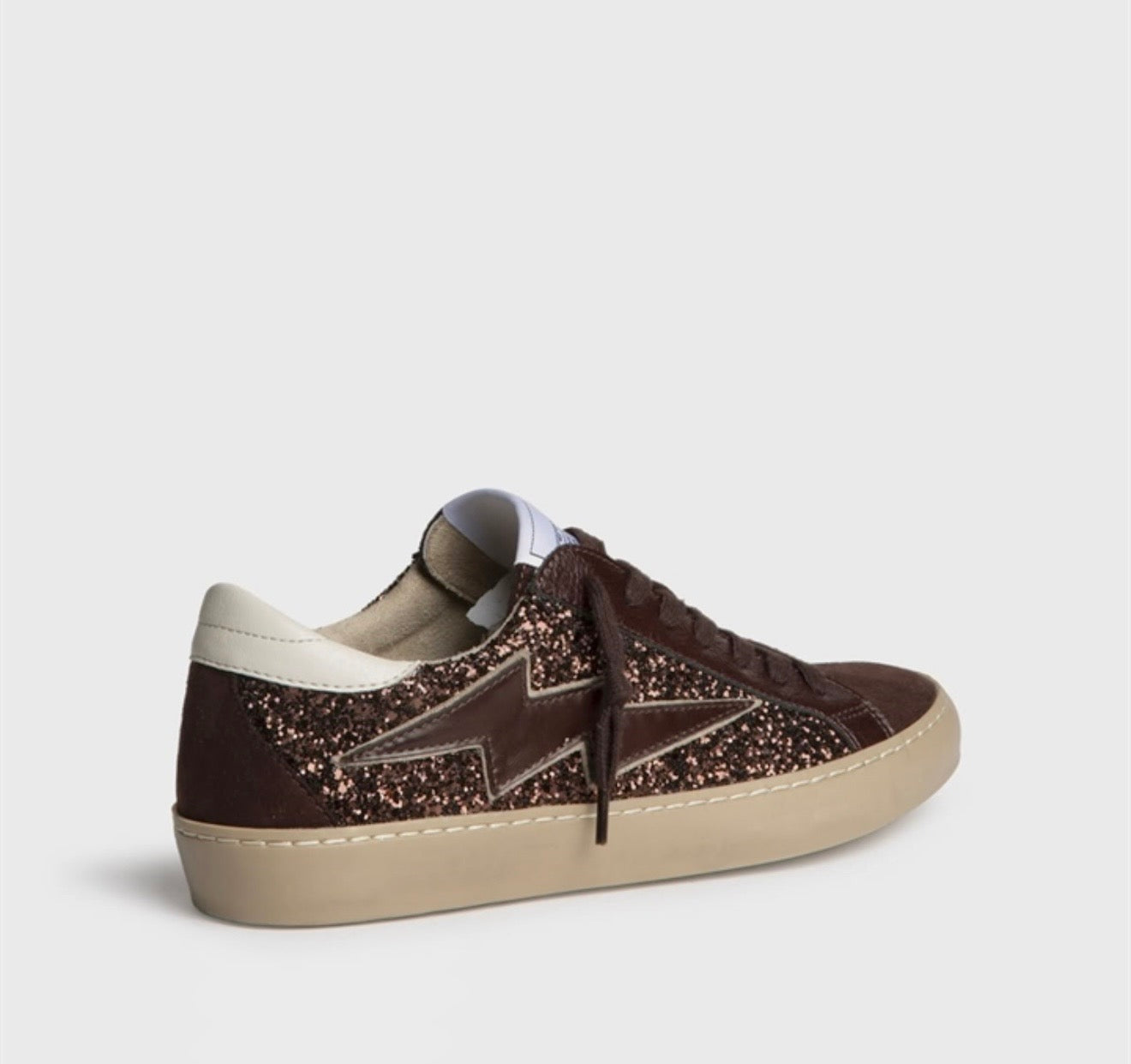 Deportivas marrón glitter