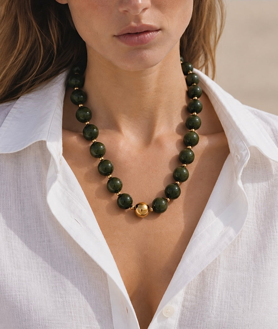Collar Noa verde