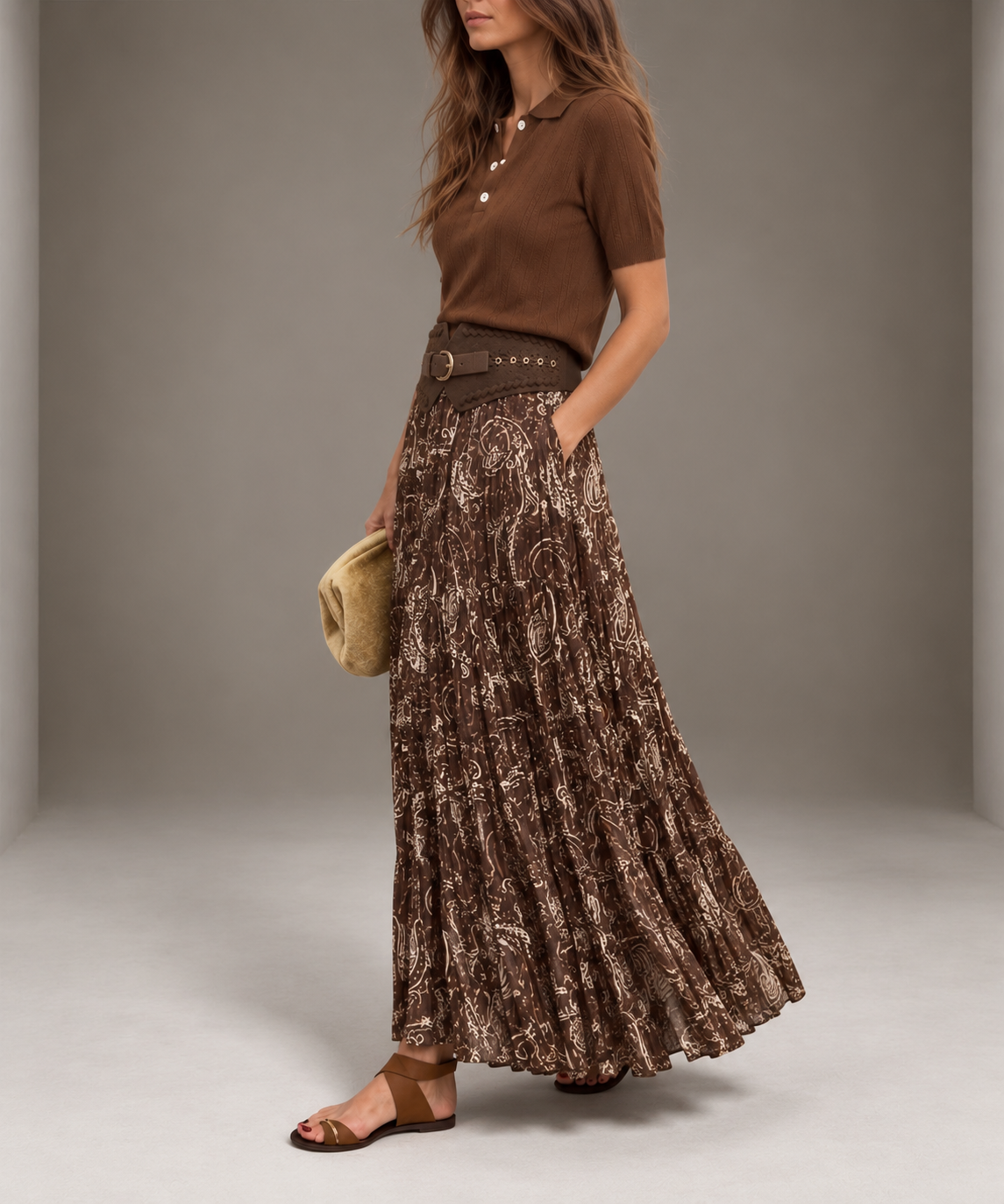 Falda larga boho