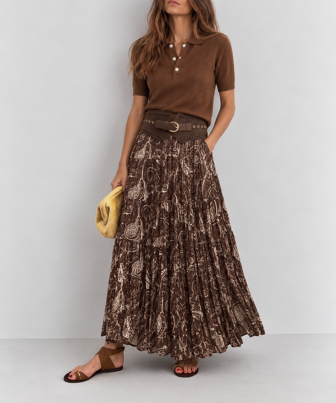 Falda larga boho