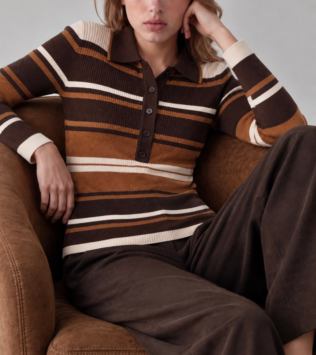 Jersey polo moka