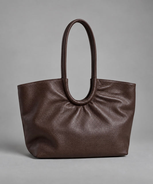 Bolso shopper  piel choco