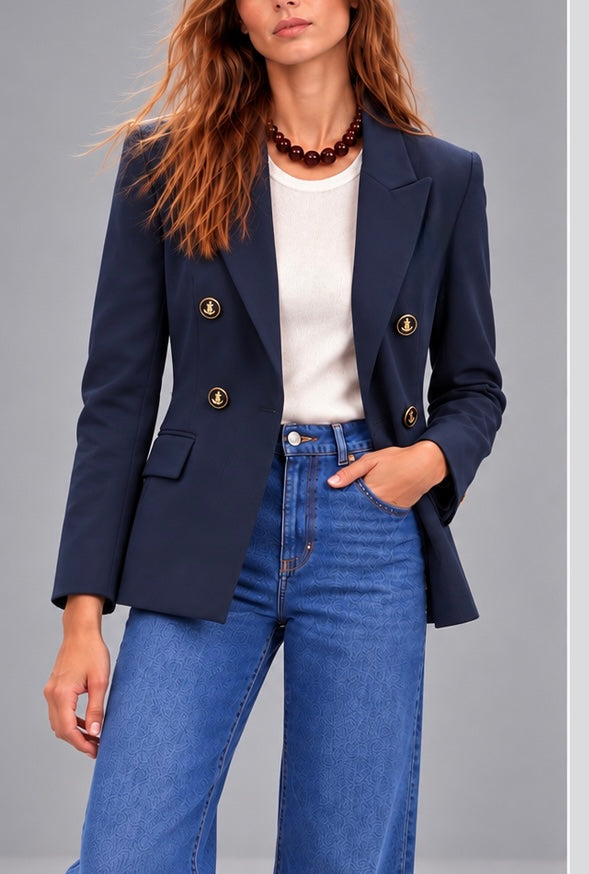 Blazer Carola azul marino