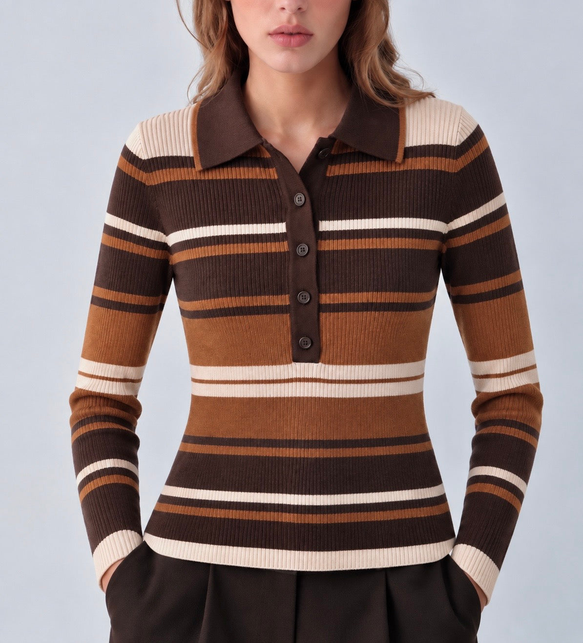 Jersey polo moka