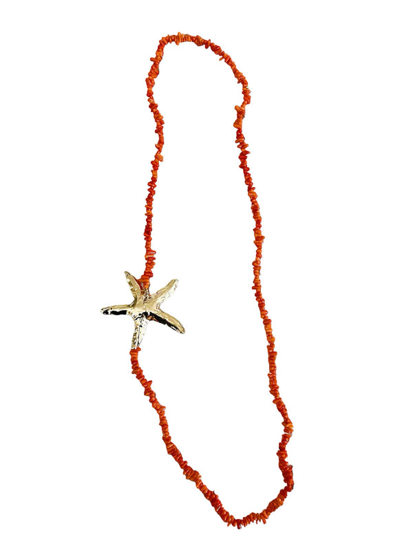 Collar coral estrella de mar