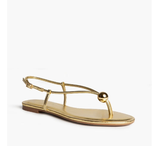 Sandalia bola dorada