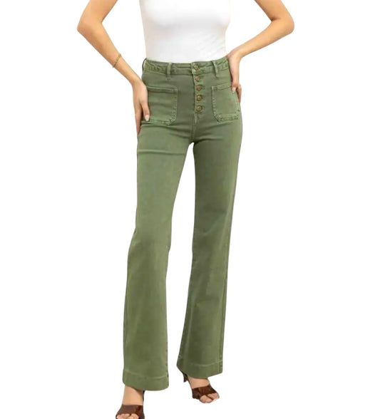 Denim verde caqui