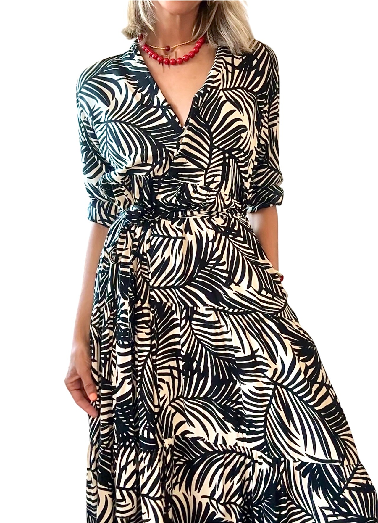 Vestido camisero negro