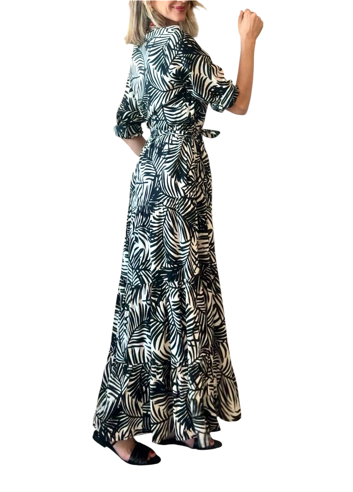 Vestido camisero negro