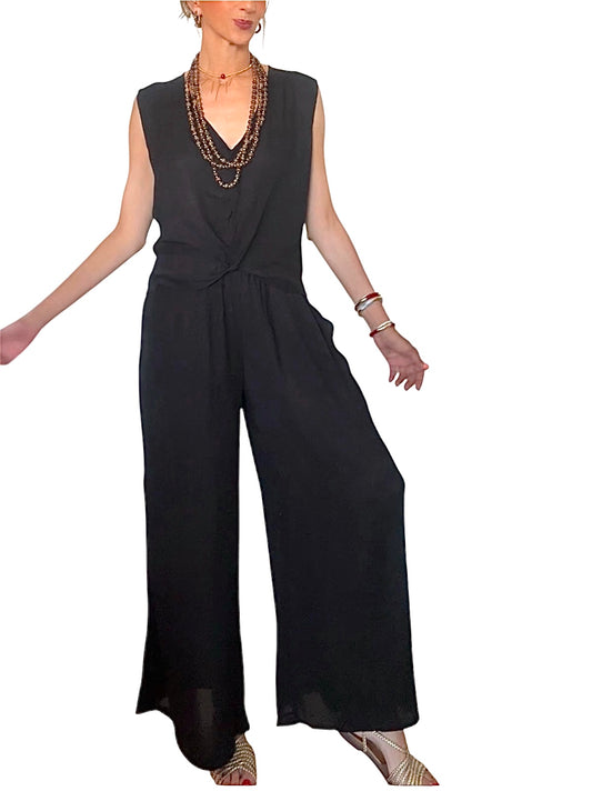 Pantalón liso negro