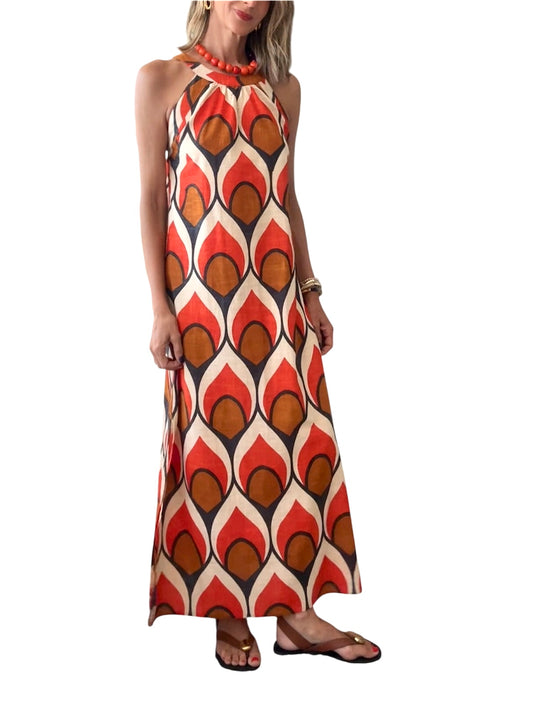 Vestido cotton naranja