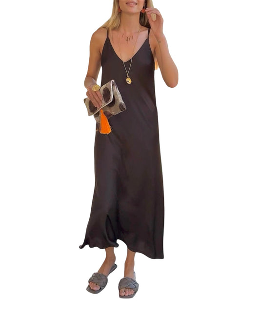 Vestido Carla  marrón
