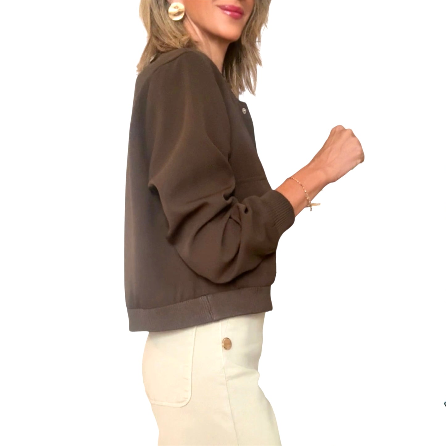 Chaqueta bomber marron