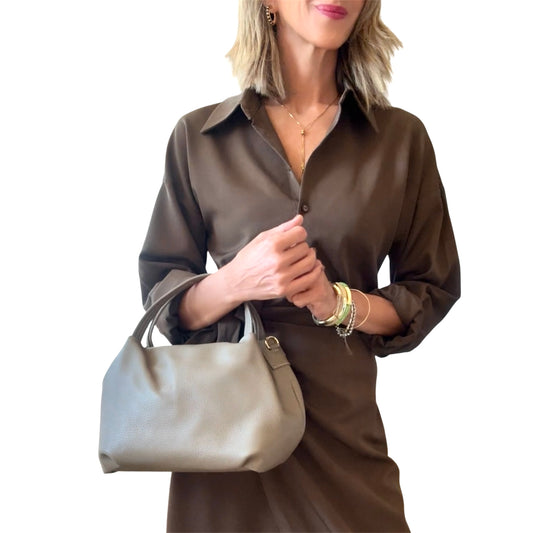 Bolso piel topo