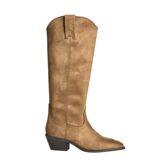 Bota serraje camel