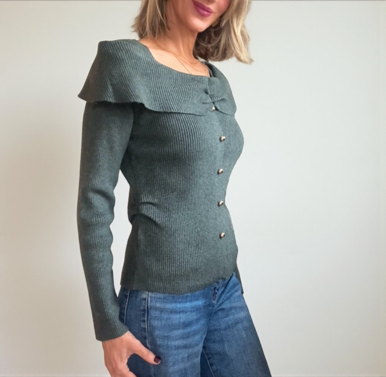 Jersey Candy verde grisáceo