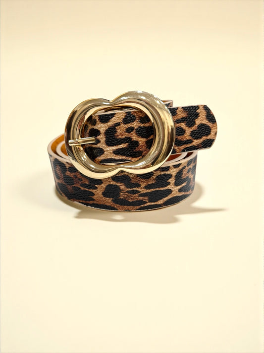 Cinturón animal print