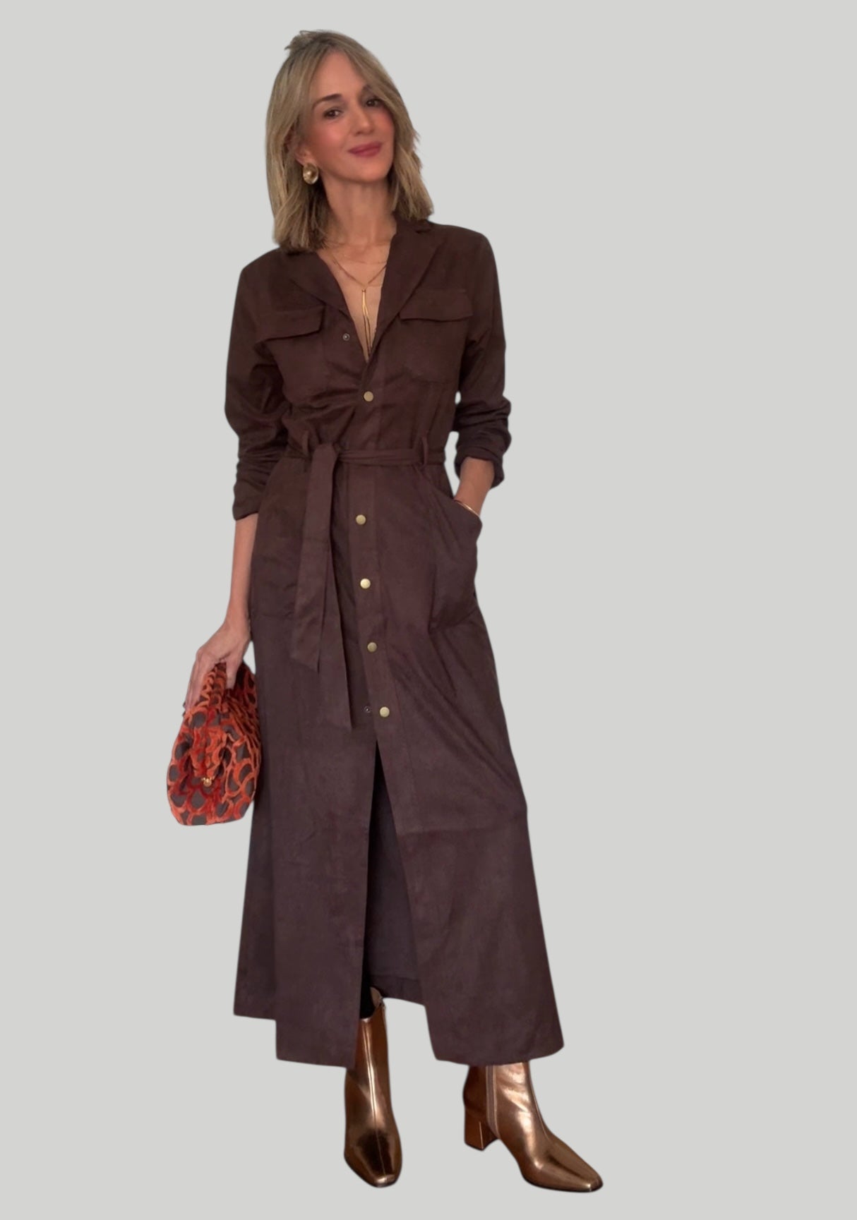 Vestido Angelina marrón