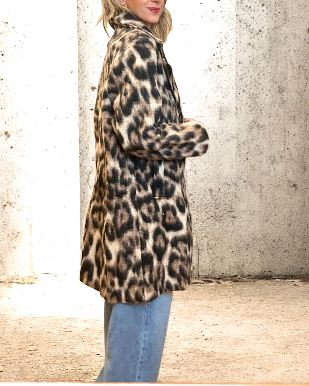 Abrigo animal print